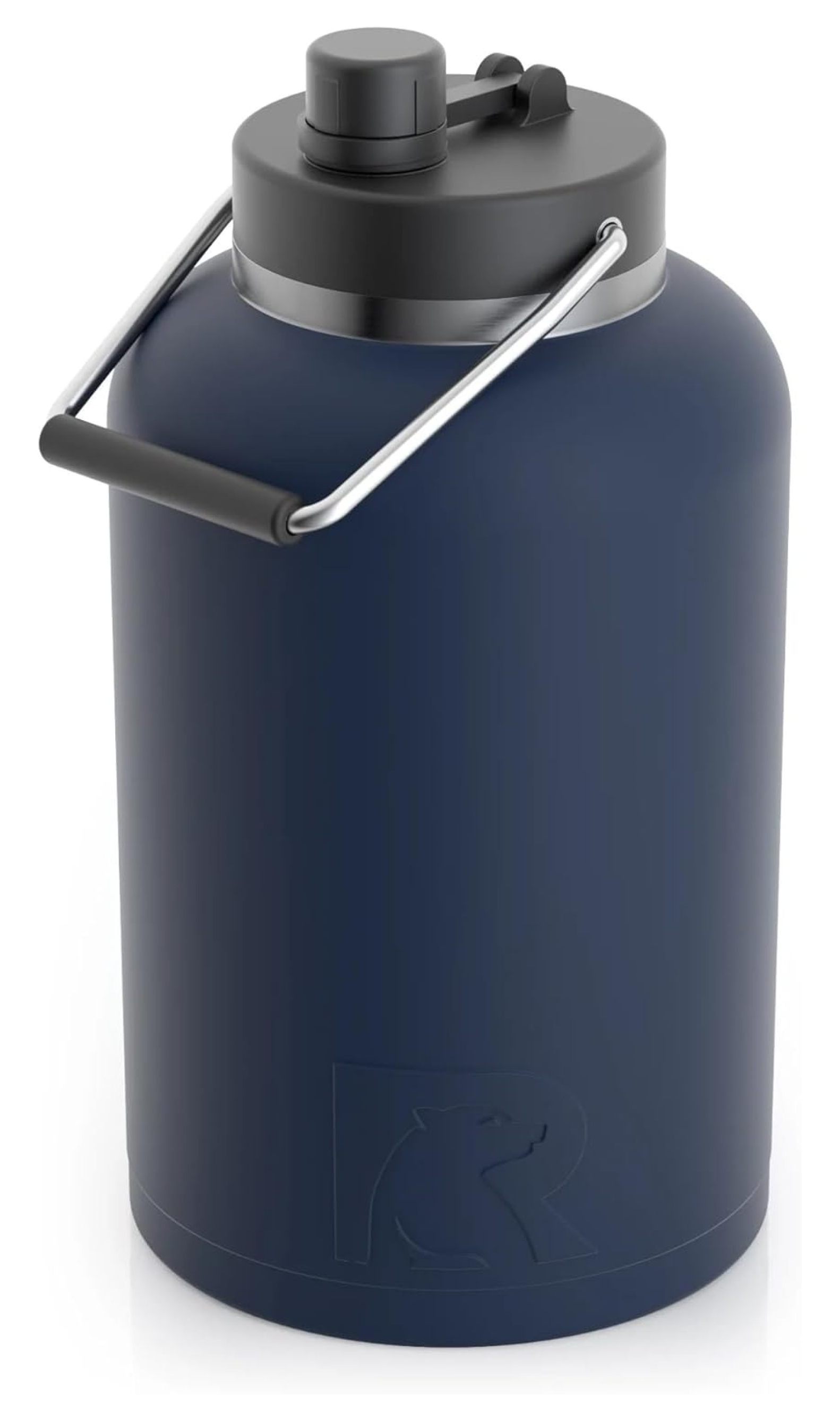 Jug with Handle, One Gallon, Navy Matte, Large Double Vacuum Insulated