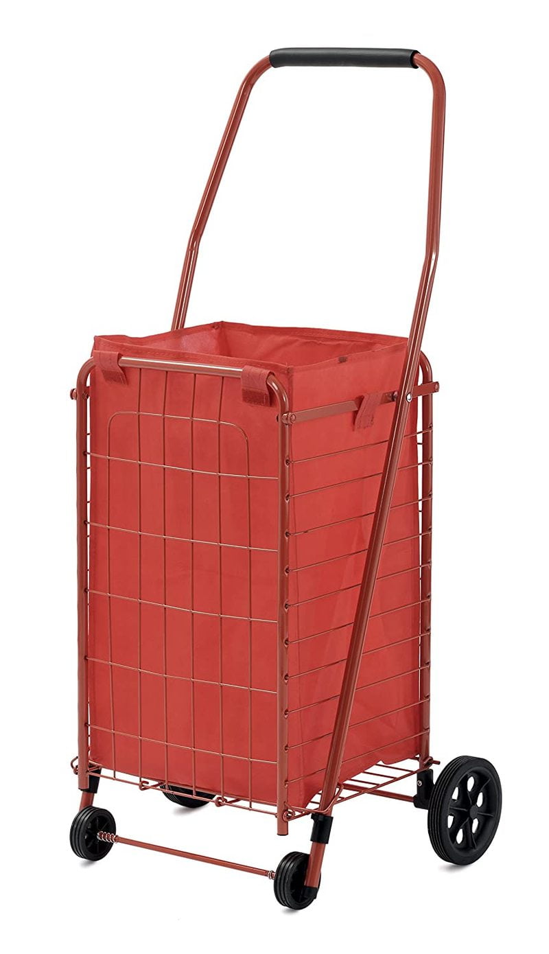 Juggernaut Carts 4 Wheel Red Utility Cart with Liner