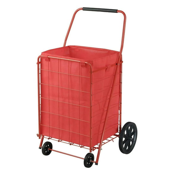 Juggernaut Carts Folding Shopping Cart, 110 lbs Capacity