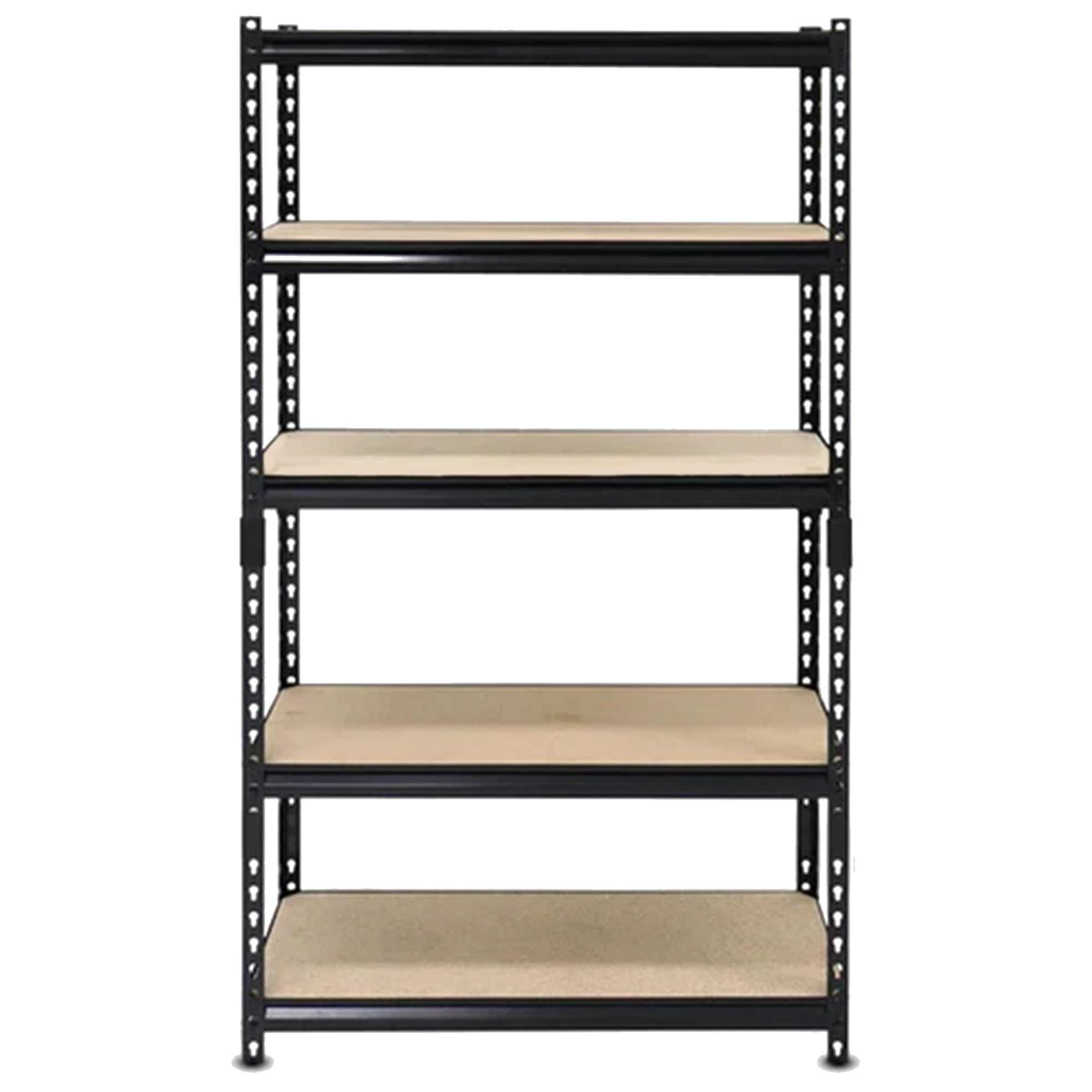 Juggernaut Storage 24" x 72" 5 Shelf Steel Utility Shelving Unit, Black