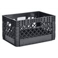thumbnail image 1 of Juggernaut Storage 24QT Plastic Heavy-Duty Milk Crate, Black, 1 of 13