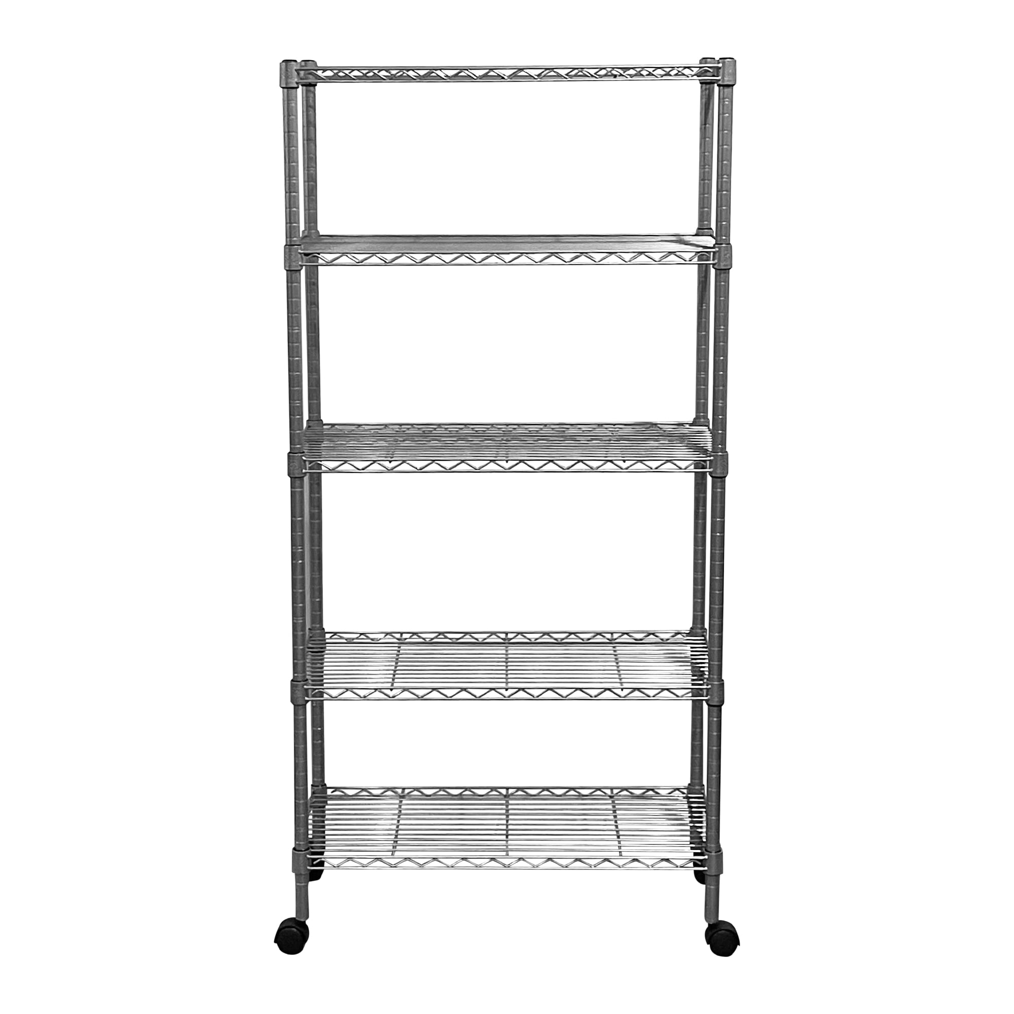 Project Source 339946 Plastic Heavy Duty 5-Tier Utility Shelving Unit (36-in W x 18-in D x 72-in H)