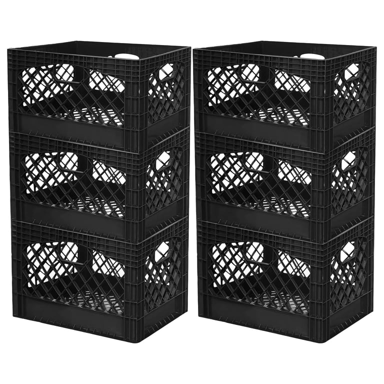 Juggernaut Storage, Storage Crate, 24 Quart, Blue, Black Handles