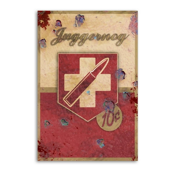 Juggernog Perk Metal Gifts Canvas Painting Poster Wall Art Decorative Picture Prints Modern Decor 24x36inch(60x90cm)