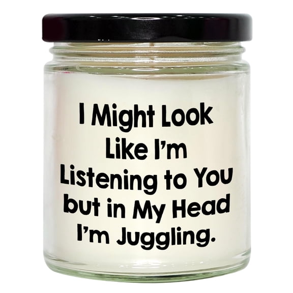 Juggling Act Vanilla Soy Candle Gifts for Jugglers Juggling Life's Chaos Funny Juggling Gifts for Valentine's Day