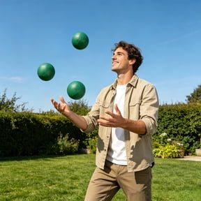 Juggling Balls Set of 3, Durable Handmade Sandbag Toy for Professional Circus Skills Training and Beginner Practice, Soft Polyester Toss Balls for Enhancing Focus, Carnival Stage Performance Game