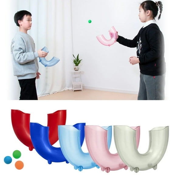 Juggling Balls Skill Game Toy with 3 Balls–Entertaining Indoor & Outdoor Skill Game–For Kids, Teens, Adults–Enhances Motor & Reaction Skills–Ideal Family Activity, Party Supplies