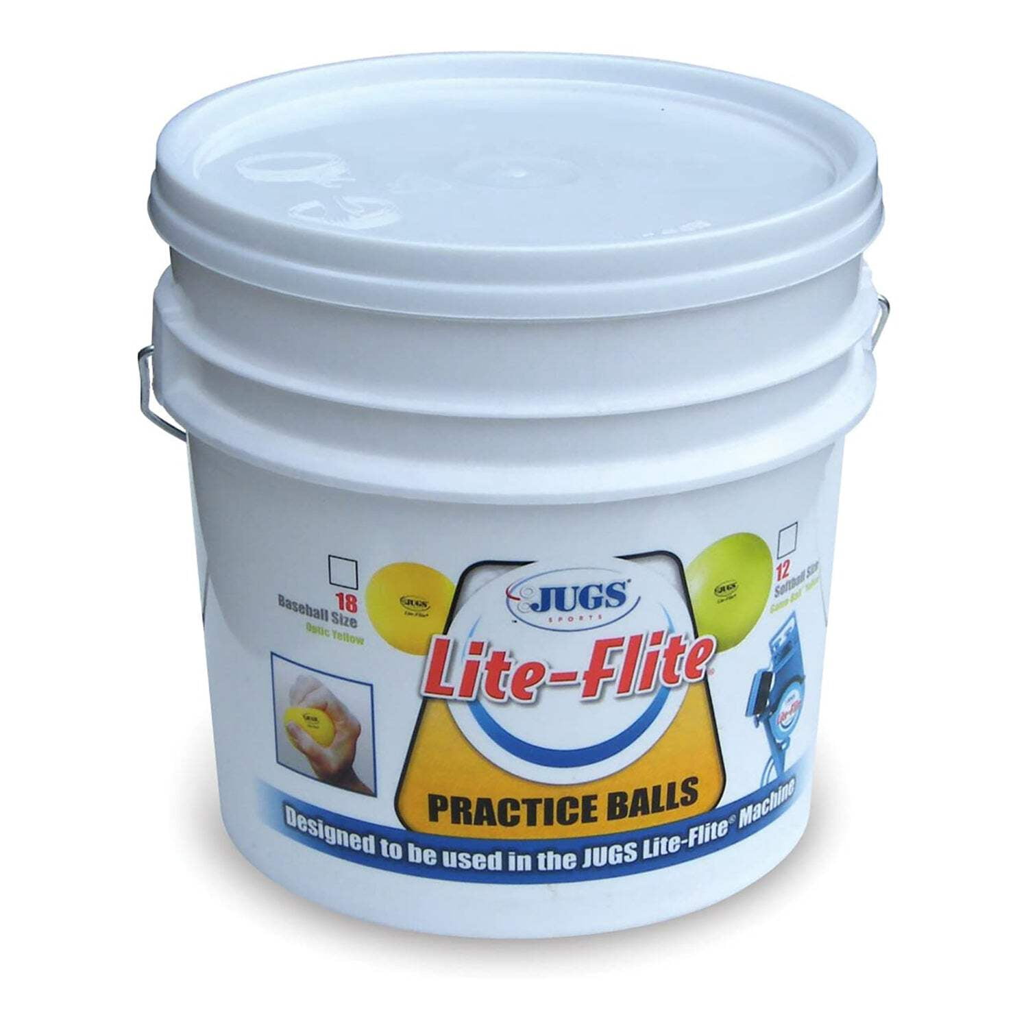 Jugs Lite-Flite Softballs with Bucket