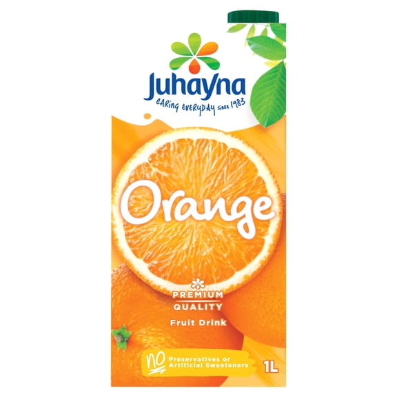Juhayna Orange Fruit Drink 1 Litre, Imported from Britain