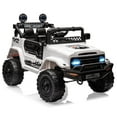 thumbnail image 1 of Juibresa 12 Volt Powered Ride-On Truck Car for Kids,Electric Vehicles with Remote Control, Spring Suspension,Led Lights, Music,3 Speeds,Ideal Gift for Child, 1 of 7