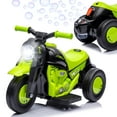 thumbnail image 1 of Sakiyr 6V Kids Ride-On Bubble Motorcycle, Electric 3-Wheel Motorbike with Music, LED Lights, Pedal, Forward/Reverse, Bubble Maker, for Toddlers 2-5 Years Old, 1 of 7