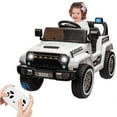 thumbnail image 1 of Sakiyr Kids Ride On Truck Car,12V Electric 4 Wheeler Vehicles with Remote Control, Spring Suspension,3 Speeds, LED Lights, Music, Ride On Car Toys for Boys Girls, 1 of 8