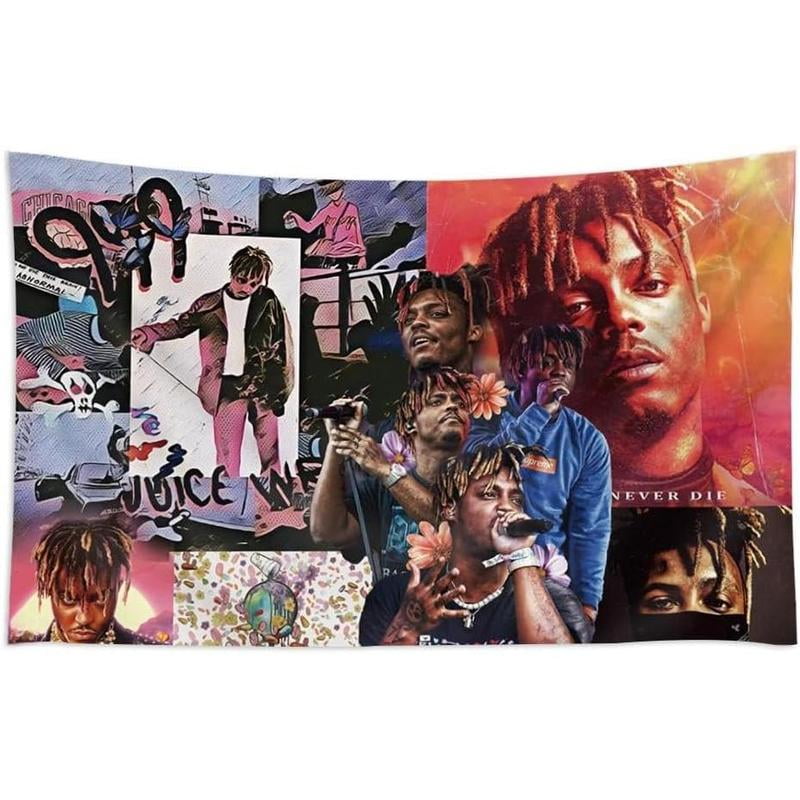 Juic Wrld Album Flag Tapestry Rapper Music Tapestry Bedroom Bar