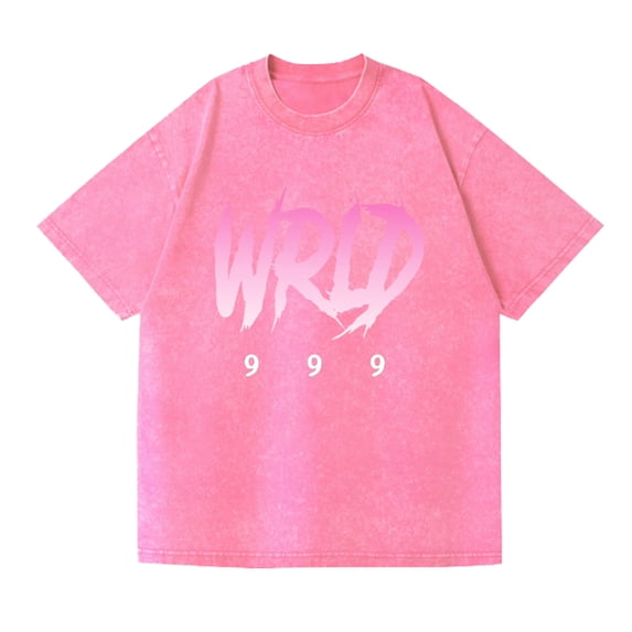 Juice Cotton T-Shirt Men Women Washed Vintage Hip Hop Tees Fashion Wrld Short Sleeve Crew Neck Tshirt