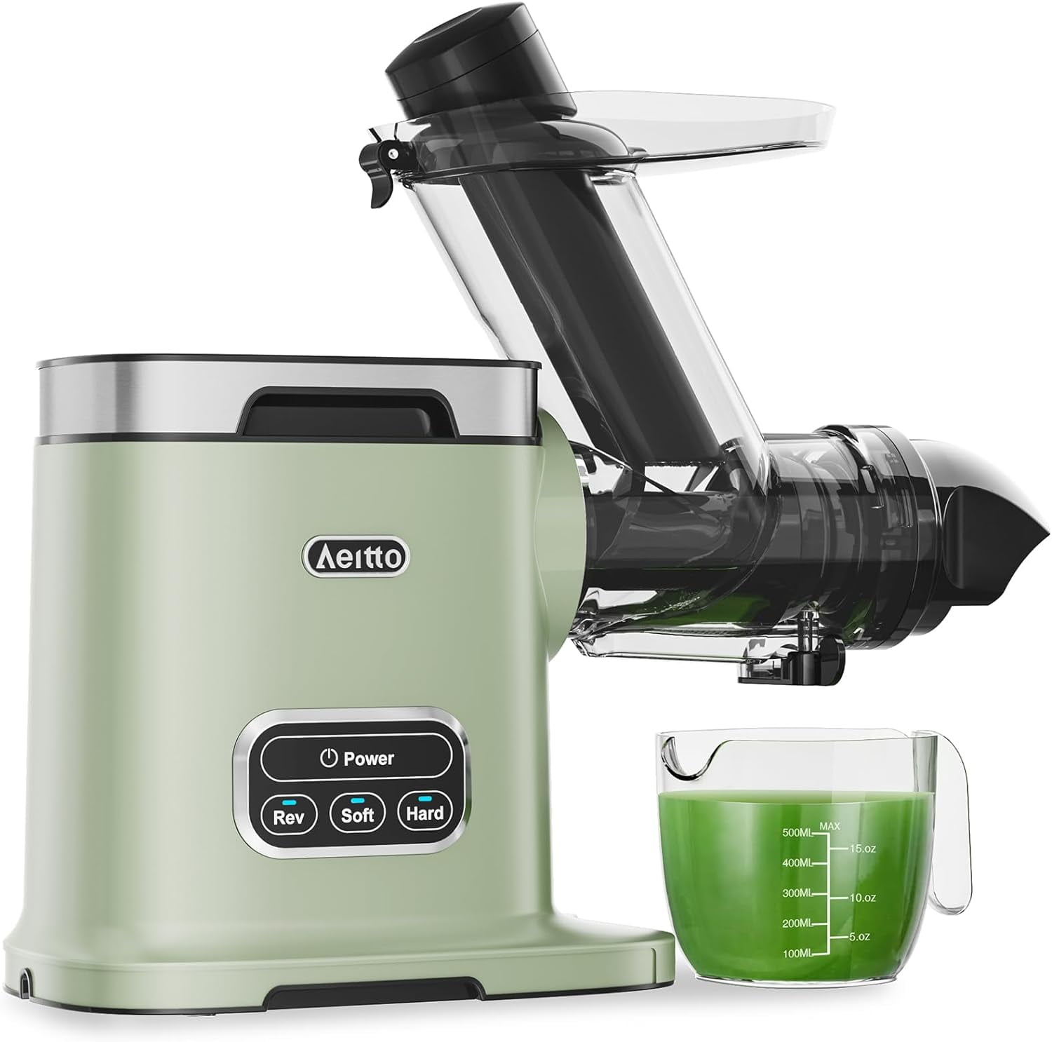 Juice Extractor,Aeitto Cold Press Juicer,3.6 Inch Wide Chute,Slow
