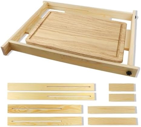 Square Cuts With Router Juice Groove Router Jig – Adjustable Wooden Router Guide with 8 Spacers ...