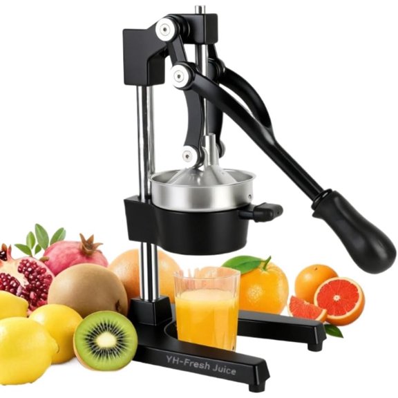Juice.Hand Press Juicer Machine, Manual Orange And Professional Citrus For Pom Lime Lemon ,Home And Commercial Extractors Squeezer, Easy To Clean,black