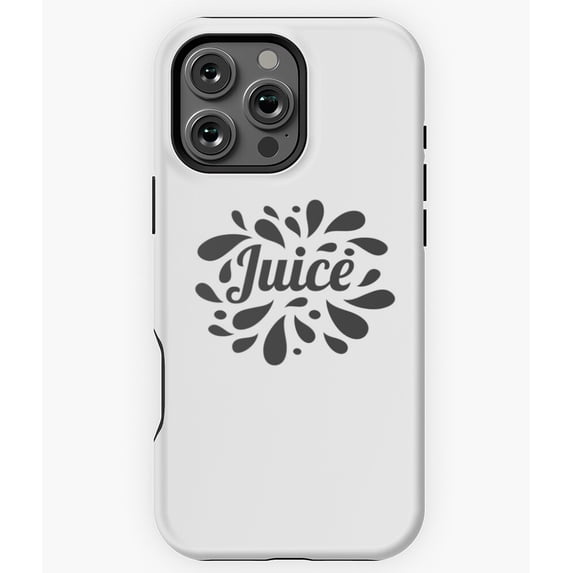 Juice Hand Written Lettering Logo Art N5566 Phone Case for iPhone 17 16 15 14 13 12 11 Pro Max