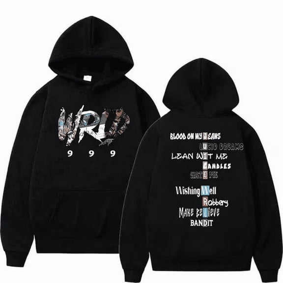 Juice Hoodie Wrld Casual hooded rapper sweatshirt Ivan Cornejo Merch Hoodie,XS,Black