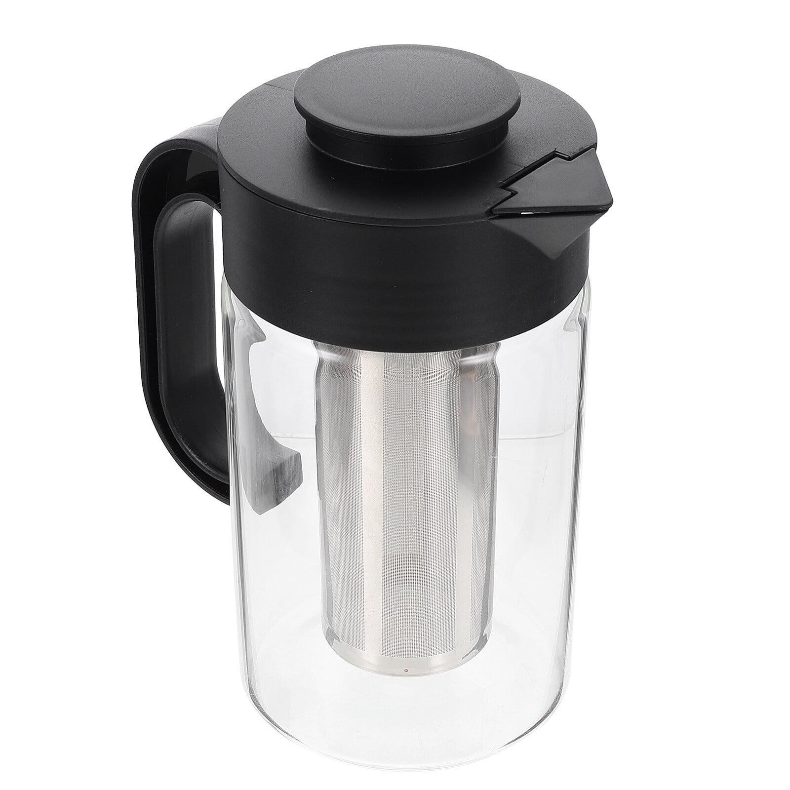 Juice Jug High Temp Glass Pitcher Drink with Lid Coffee Maker Mimosa