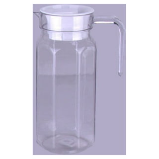 Didaey 4 Pack 46oz Acrylic Water Pitcher with Lid and Spout Handle Clear  Plastic Pitcher Heat Resistant Plastic Carafe Unbreakable Beverage  Container