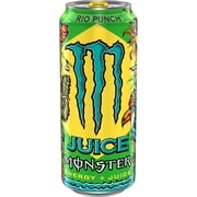 Monster Energy Juice Monster Rio Punch Energy Drink, 16 Oz Cans