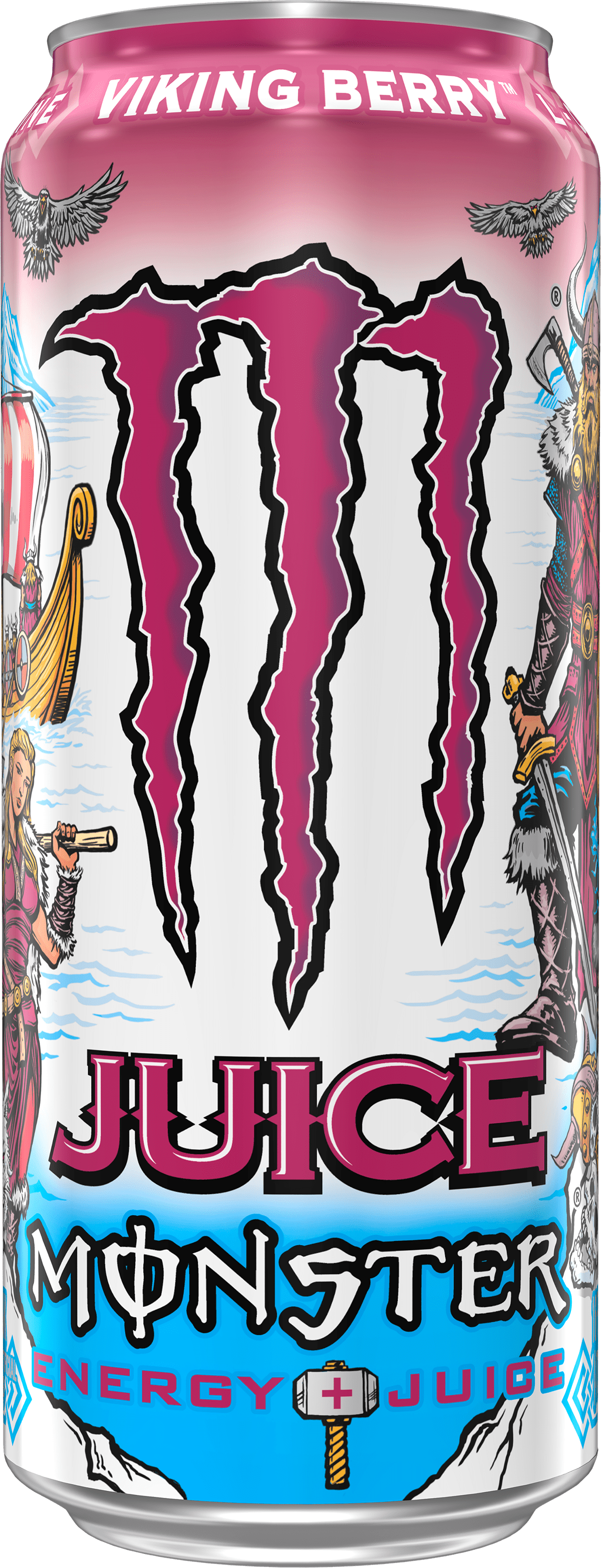 Juice Monster, Viking Berry, Juice + Energy, 16 fl oz can