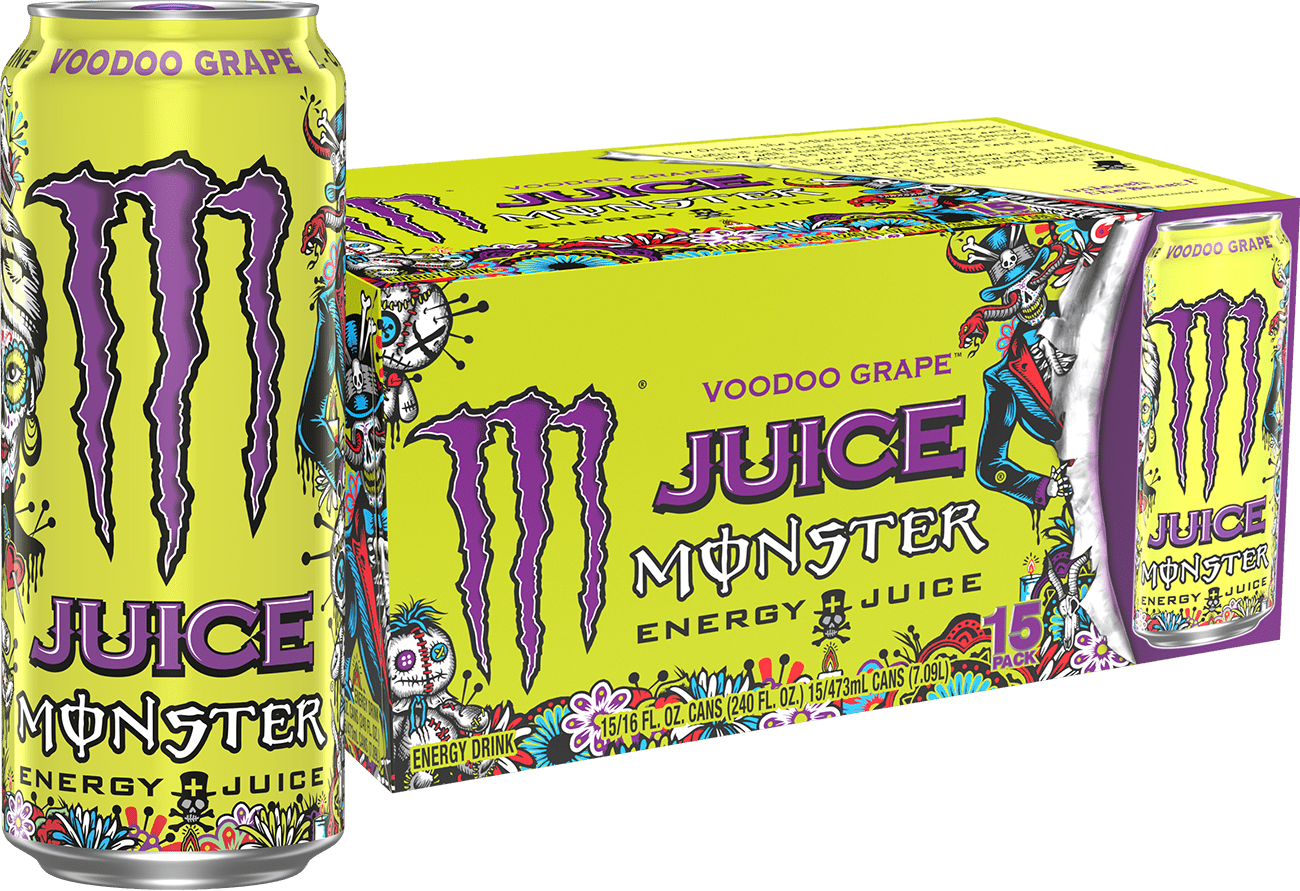 Juice Monster VOODOO Grape 15 Pack - 16 Fl Oz