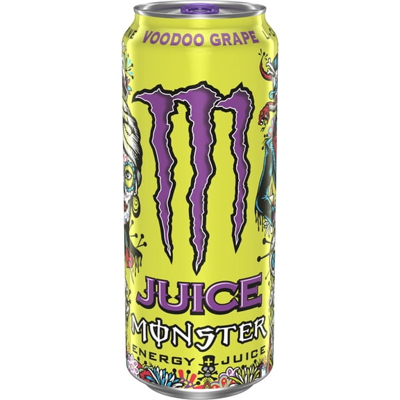 Juice Monster, Voodoo Grape, Juice Energy Drink, 16 fl oz, Can