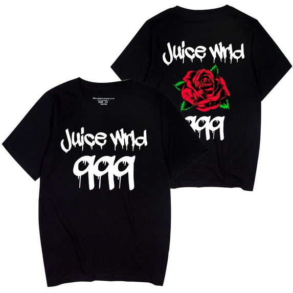 Juice T-shirt Wrld Round Neck Short Sleeve 2025 Casual T-shirt Size XS-3XL,S,Black1
