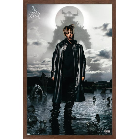 Juice WRLD - Fighting Demons Album Cover Wall Poster, 14.725" x 22.375" Framed