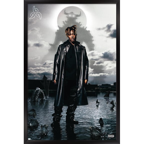 Juice WRLD - Fighting Demons Album Cover Wall Poster, 22.375" x 34" Framed
