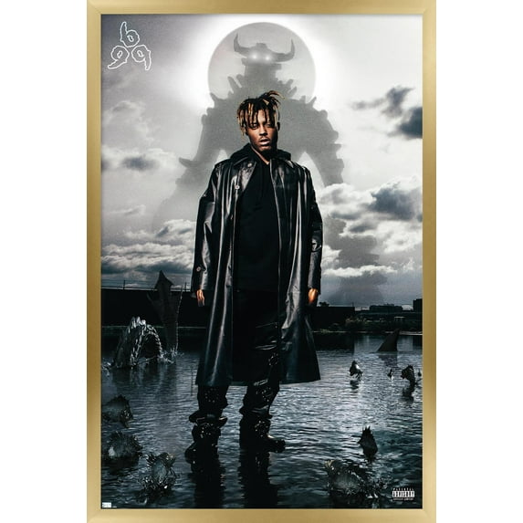 Juice WRLD - Fighting Demons Album Cover Wall Poster, 22.375" x 34" Framed