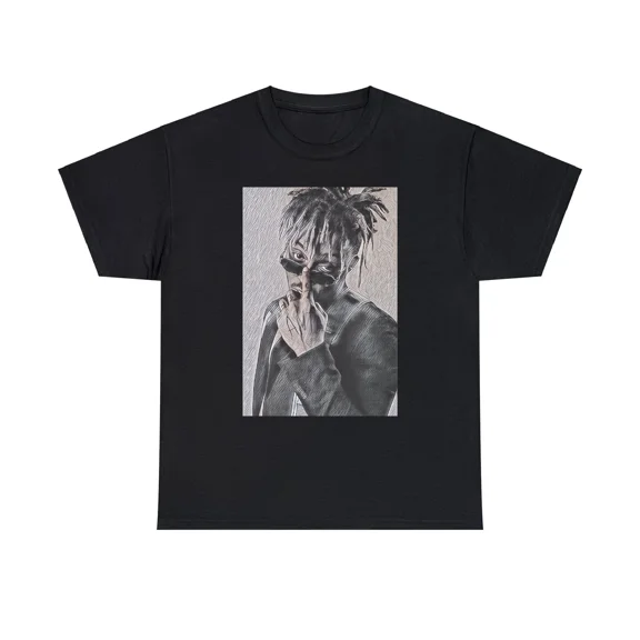 Juice WRLD Graphic Print Short Sleeve Crew Neck Unisex Heavy Cotton Tee