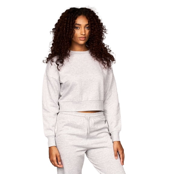 Juice Womens Catalina Crew Neck Crop Sweatshirt