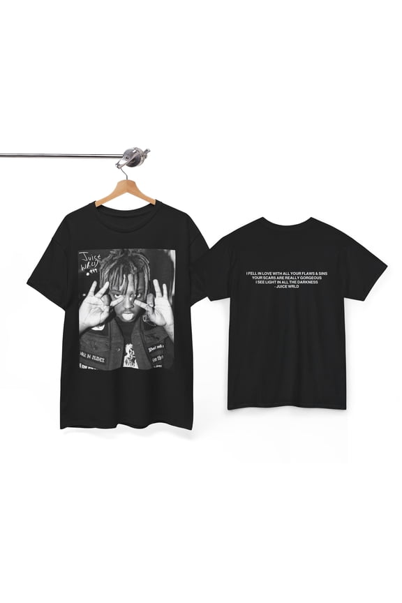 Juice Wrld Backprint T-Shirt, Vintage Style Fan Merch