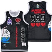 Juice Wrld Mens Headgear Classics Premium Embroidered Mesh Basketball Jersey X-Large, Black