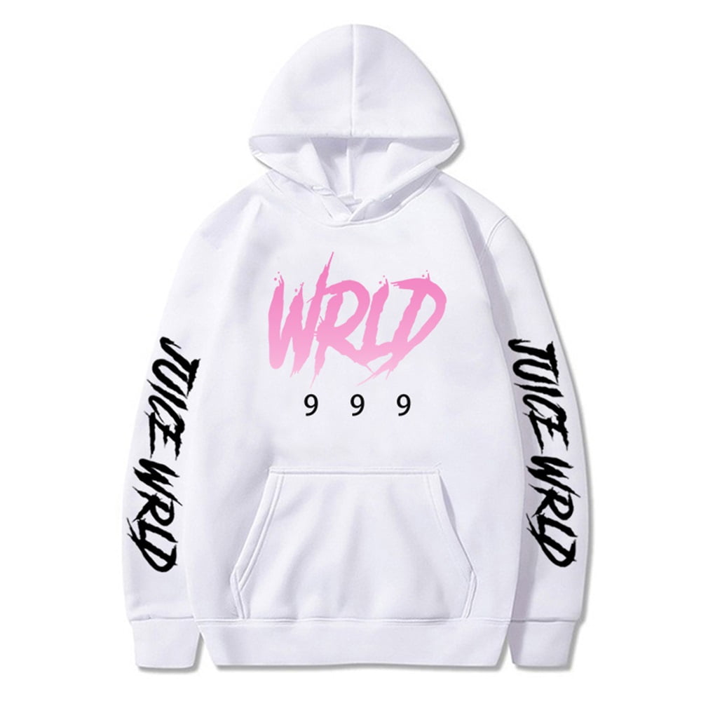 Juice Wrld merch Hoodie Men Women Sweatshirts Hooded Hip Hop Rip 999 Casual Tracksuit Unisex, Adult Unisex, Size: Small, Pink