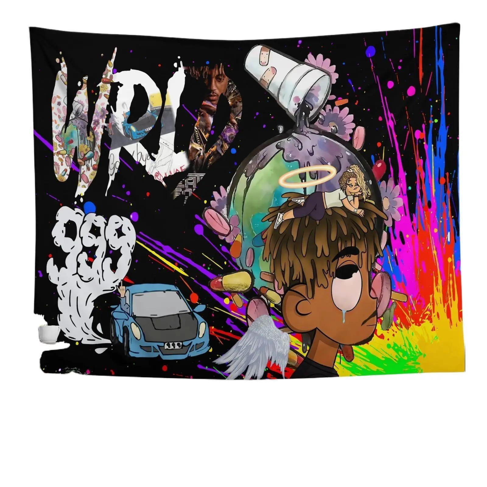 Juice Wrld Singer Tapestry Rapper Poster Wall Hanging Art Decor for Living Room Bedroom Dorm 40x60in Walmart