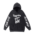thumbnail image 1 of Juice Wrld washed vintage hoodie hip hop street fashion pullover rapper casual sweatshirt,XS,Black10, 1 of 6
