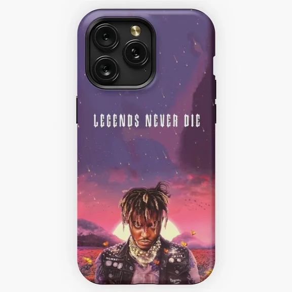 JuiceWRLD Legends Never Die Rapper Art iPhone 11 12 13 14 15 16 17 Pro Max Phone Cover