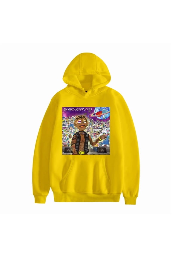 JuiceWrld The Party Never Ends Hoodies Unisex Cotton Oversized Long Sleeve Hip Hop Pullover Sweatshirts