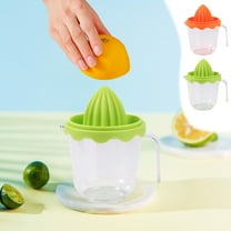 Juicer Electric Manual Citrus Juicer, Reusable Plastic Glass Juicer, Squeeze Juice, Easy Clean, Modern Kitchen Tool, Home Use, Fresh Orange Lemon Juice Making TOPLIU