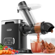 Juicer Machine, Aeitto Cold Press Juicer, 3.6 Inch Wide Chute, Slow Masticating Juicer for Fruits and Vegetables, with 2-Speed Modes&Reverse Function, High Juice Yield | Easy to Clean,Black