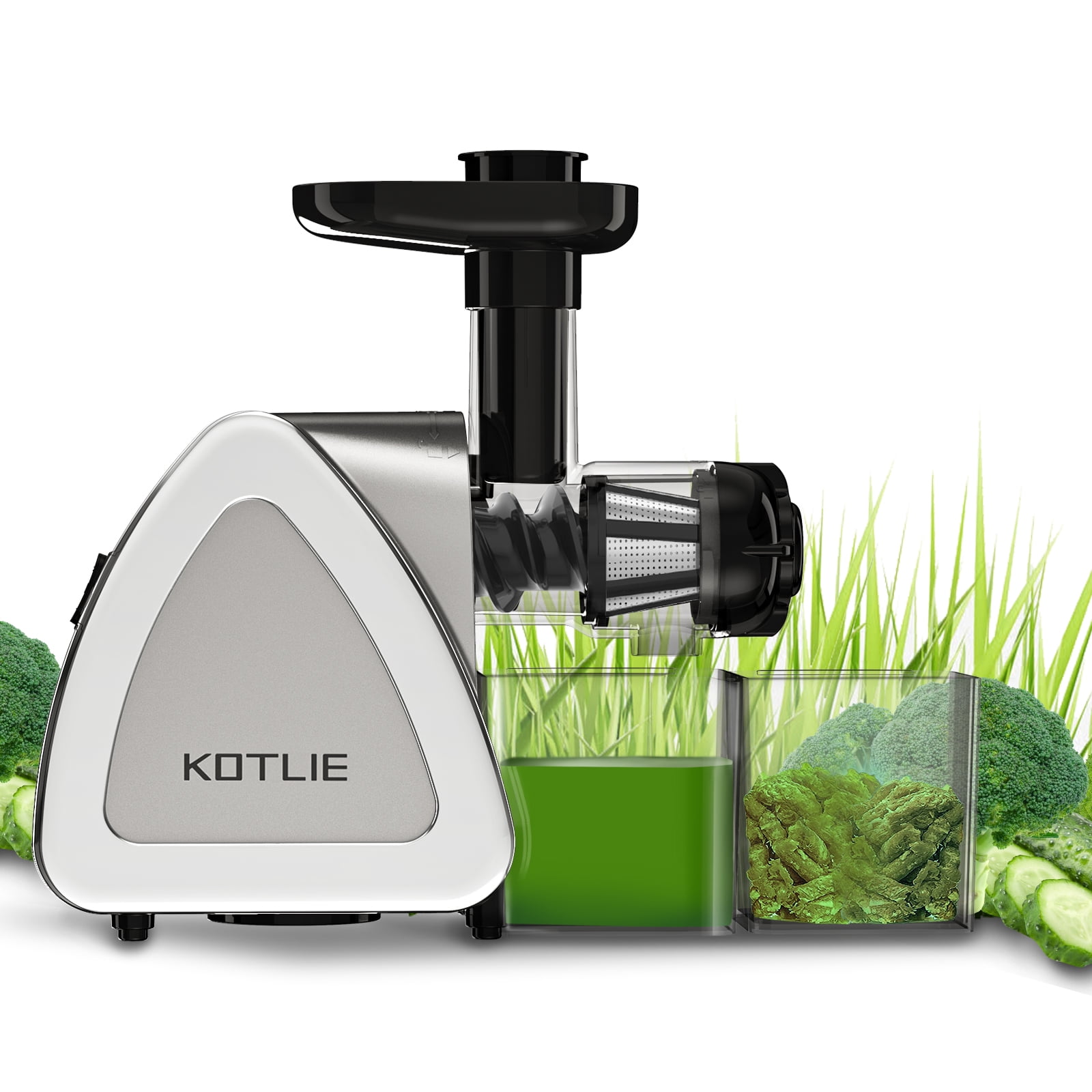 Juicer Machine,KOTLIE Cold Press Juicer,Quiet Masticating Juicer Easy