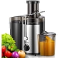 thumbnail image 1 of Juicer Machine, Qcen 500W Centrifugal Juicer Extractor with Wide Mouth 3 inch Feed Chute for Fruit Vegetable, Easy to Clean, Stainless Steel, BPA-free, 1 of 10