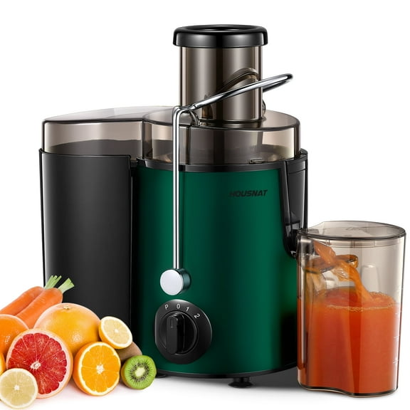 Juicer Machine with Wide Mouth 3" Feed Chute for Fruits and Vegetables, Green