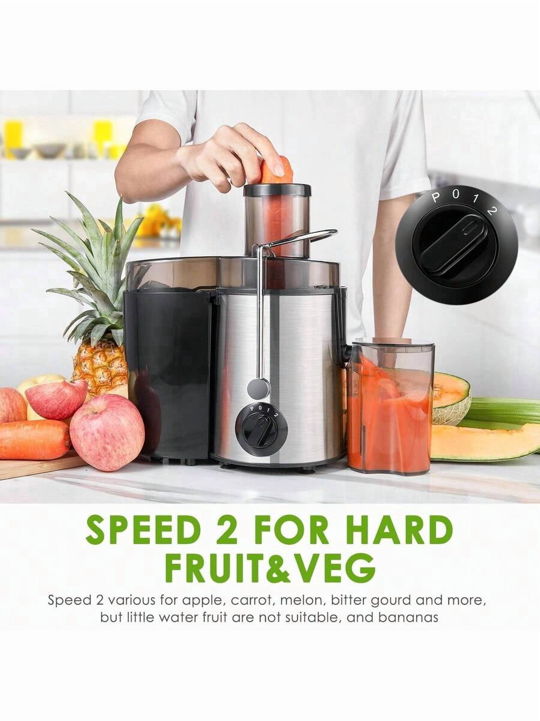 Juicer Machines,3 Speed Control,Juicer Whole Fruit And Vegetables, Centrifugal Juicer Extractor Max Power 400W,Cleaning Brush And Juicing Recipe Included