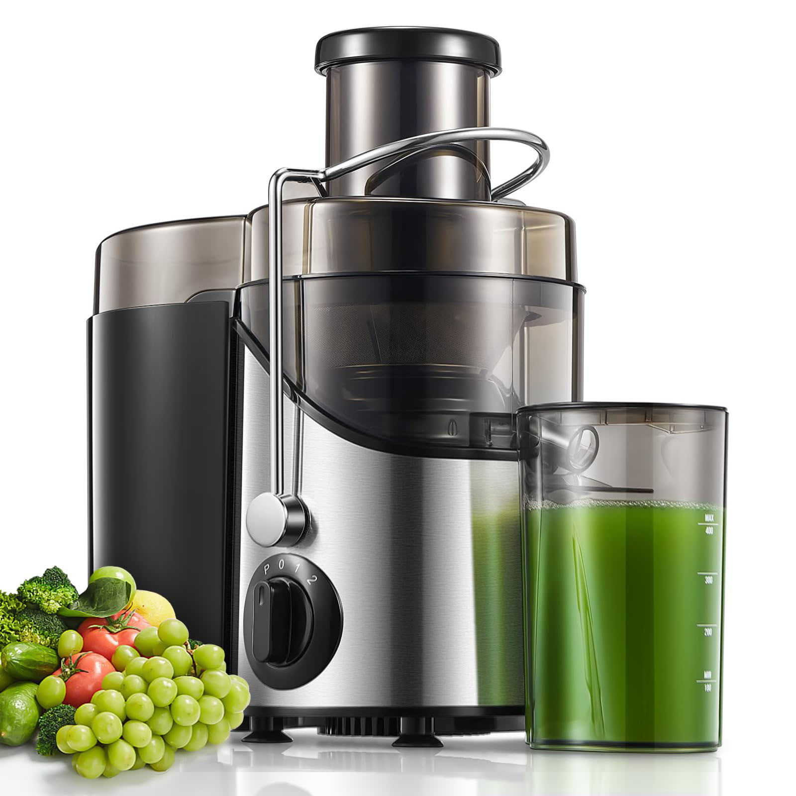 Juicer Machines, 3" Wide Mouth Juicer Extractor Max Power 800W, for