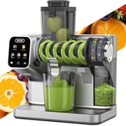 Juicer Machines, Cold Press Juicer, Touch Screen, Adjustable Pressure, 99% Juice Yield, 3.54'' Feed Chute Slow Masticating Juicer Maker, Easy to Clean